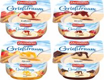 Ehrmann GrießTraum Erdbeere/Kirsche/Pfirsich/Schoko 115g, 16pcs