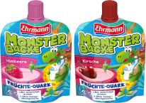 Ehrmann Monster Backe Himbeere/Kirsche 90g, 10pcs