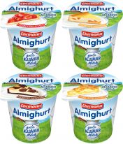 Ehrmann Almighurt Erdbeerkuchen/Oma´s Apfelkuchen/Käsekuchen Mandarine/Russischer Zupfkuchen 150g, 20pcs