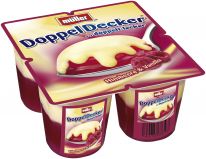 Müller Doppeldecker Himbeer & Vanilla 4x125g