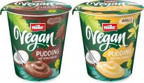 Müller Vegan Pudding Schoko/Vanille, 6pcs