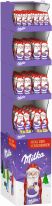 Mondelez Christmas - Milka Weihnachtsmann Alpenmilch 45-175g, Display, 124pcs