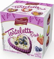 Coppenrath Feingebäck Zarte Mürbe-Torteletts Herzen Pink 230g