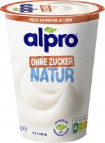 Alpro Soja-Joghurt-Alternativen Natur Ohne Zuker 400g