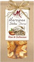 Odenwälder Marzipan Christmas Stollen Marzipan Sternen mit Rum & Sultaninen im Beutel 150g