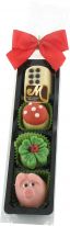 Odenwälder Marzipan Christmas Glücksstange 4 Motive im Schlauchbeutel 60g