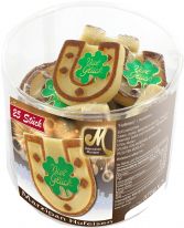 Odenwälder Marzipan Christmas Hufeisen i. Runddose 4x25st. à 15g