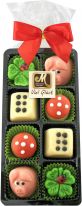 Odenwälder Marzipan Christmas Glücksfiguren 8 Motive im Schlauchbeutel 120g