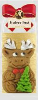 Odenwälder Marzipan Christmas Elch-Relief im Schlauchbeutel 50g