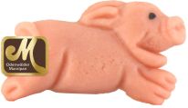 Odenwälder Marzipan Christmas Schweine springend i. Flowpack 18g