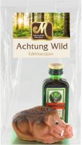 Odenwälder Marzipan Wildsau mit Schnaps 35% vol. 50g