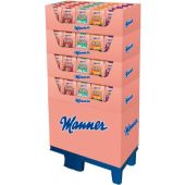 Manner Christmas Lebkuchen 4 sort, Display, 120pcs