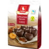 Lambertz Christmas Weiss Gefüllte Lebkuchen-Herzen Zartbitter 300g