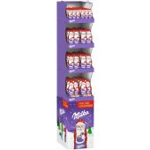 Mondelez Christmas - Milka Weihnachtsmann Alpenmilch 45-175g, Display, 124pcs