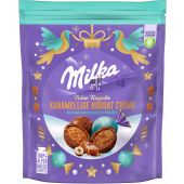 Mondelez Christmas - Milka Feine Kugeln Karamellige Nougat Crème mit gesalzenen Karamellstückchen 90g