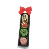 Odenwälder Marzipan Christmas Glücksstange 4 Motive im Schlauchbeutel 60g
