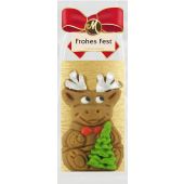 Odenwälder Marzipan Christmas Elch-Relief im Schlauchbeutel 50g